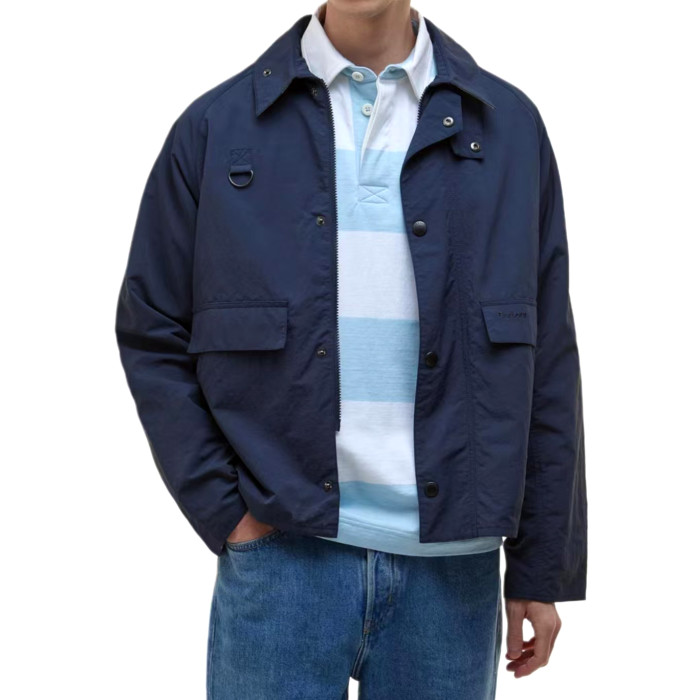 NIGO Barbour Men's Spring/Fall Fashion Classic Solid Color Lapel Single Breasted Waterproof Polyester Blend Fabric Casual Oversized Jacket #nigo79495