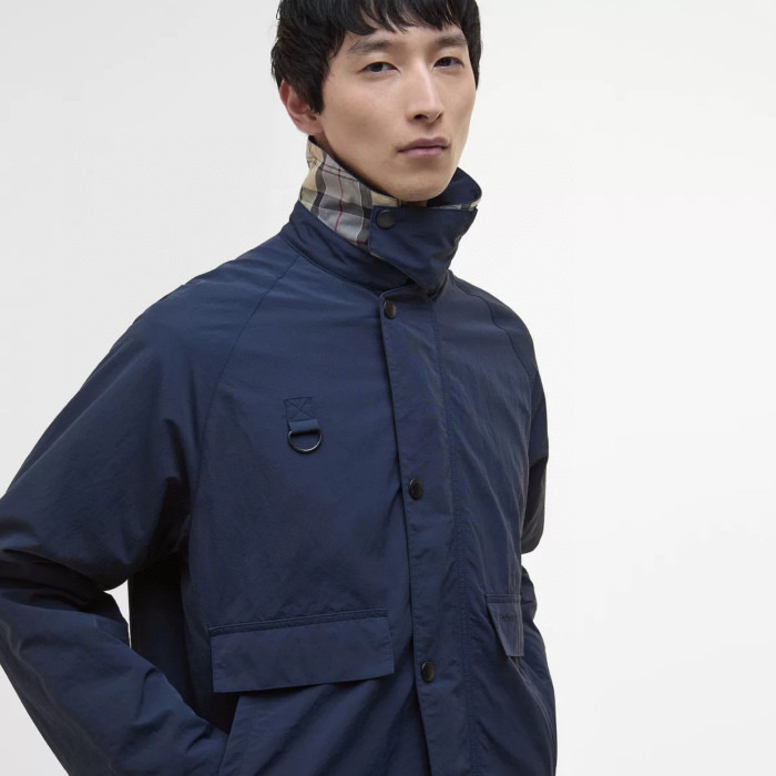 NIGO Barbour Men's Spring/Fall Fashion Classic Solid Color Lapel Single Breasted Waterproof Polyester Blend Fabric Casual Oversized Jacket #nigo79495