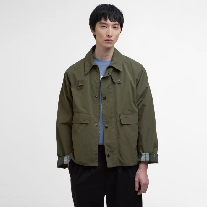 NIGO Barbour Men's Spring/Fall Fashion Classic Solid Color Lapel Single Breasted Waterproof Polyester Blend Fabric Casual Oversized Jacket #nigo79495
