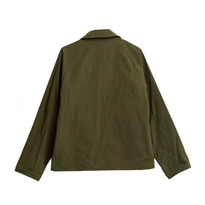 NIGO Barbour Men's Spring/Fall Fashion Classic Solid Color Lapel Single Breasted Waterproof Polyester Blend Fabric Casual Oversized Jacket #nigo79495