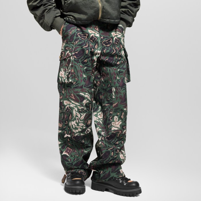 NIGO Louis Vuitton Men's Spring/Fall Fashion Casual Reversible Color Woven Combed Cotton Work Pants with Patch Pockets Pants #nigo79489