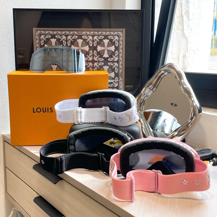 NIGO Louis Vuitton Men's And Women's  Fashion Classic Logo Print Ski Goggles Eye Sunglassas  Accessories #nigo79492