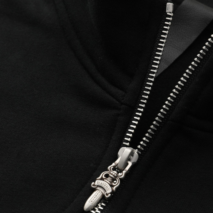 NIGO Chrome Hearts Men's And Women's Spring/Fall Fashion Casual Solid Color Collared Half-Zip Sweatshirt Solid Color Relaxed Wide Leg Pants Suit Set #nigo79526