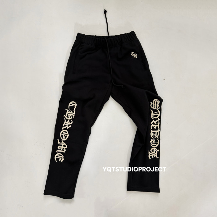 NIGO Chrome Hearts Men's And Women's Spring/Fall Fashion Casual Solid Color Collared Half-Zip Sweatshirt Solid Color Relaxed Wide Leg Pants Suit Set #nigo79526