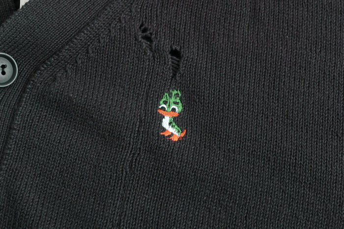NIGO Maison Mihara Yasuhiro Spring/summer Fashion Casual Solid Color Hooded Zipper Embroidered Oversized Relaxed Patchwork Long Sleeve Knit Sweater Jacket #nigo79498