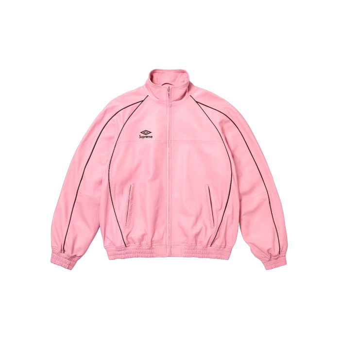 NIGO Supreme Men's And Women's  Spring/fall Fashion Casual Solid Color High Neck Zipper Front Embroidered Logo Leather Jacket #nigo79518