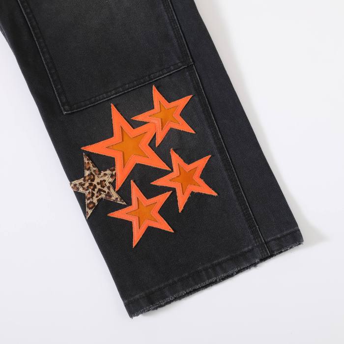 NIGO Chrome Hearts Men's And Women's Spring/Fall Fashion Casual Waist Button Star Icon Vintage Washed Carhartt Work Pants #nigo79519