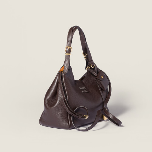 NIGO MiuMiu Women's Fashion Classic Solid Color Grain Leather Logo Handbag Shoulder Bag Bags 5BA304_2IFL_F0ZKS #nigo79515