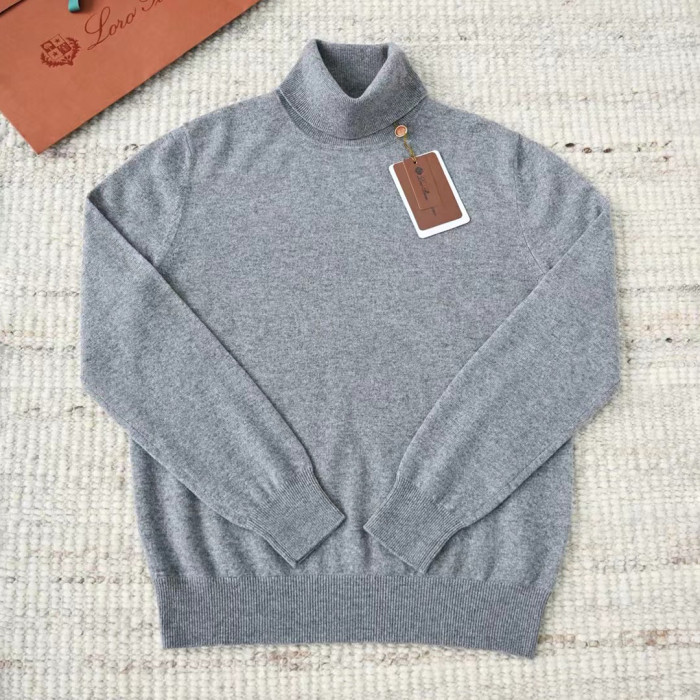 NIGO Loro Piana Men's Dolcevita Classic High-Neck Sweater Spring/Fall/Winter Solid-Color Long-Sleeve Cashmere Knit Ngvp #nigo2721
