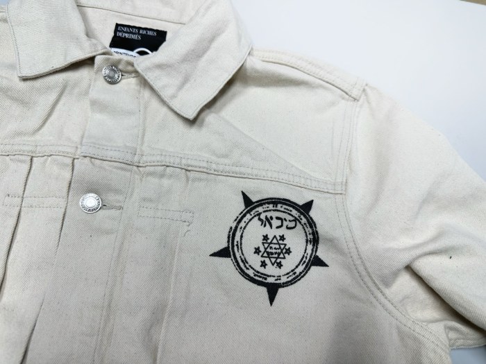 NIGO Enfants Riches Deprimes Men's Vintage Washed Back Print Spring/Fall Cotton Collared Solid-Color Single-Breasted Long-Sleeve Jacket Ngvp #nigo2724