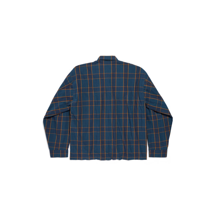 NIGO Balenciaga Men's Checkered Cotton Long-Sleeve Spring/Fall Solid-Color Collared Loose-Fit Zipper Shirt Ngvp #nigo2723