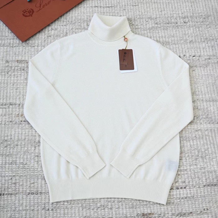 NIGO Loro Piana Men's Dolcevita Classic High-Neck Sweater Spring/Fall/Winter Solid-Color Long-Sleeve Cashmere Knit Ngvp #nigo2721