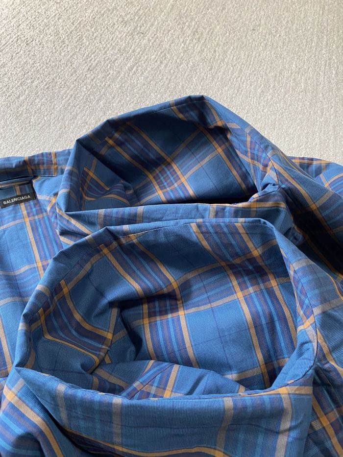 NIGO Balenciaga Men's Checkered Cotton Long-Sleeve Spring/Fall Solid-Color Collared Loose-Fit Zipper Shirt Ngvp #nigo2723