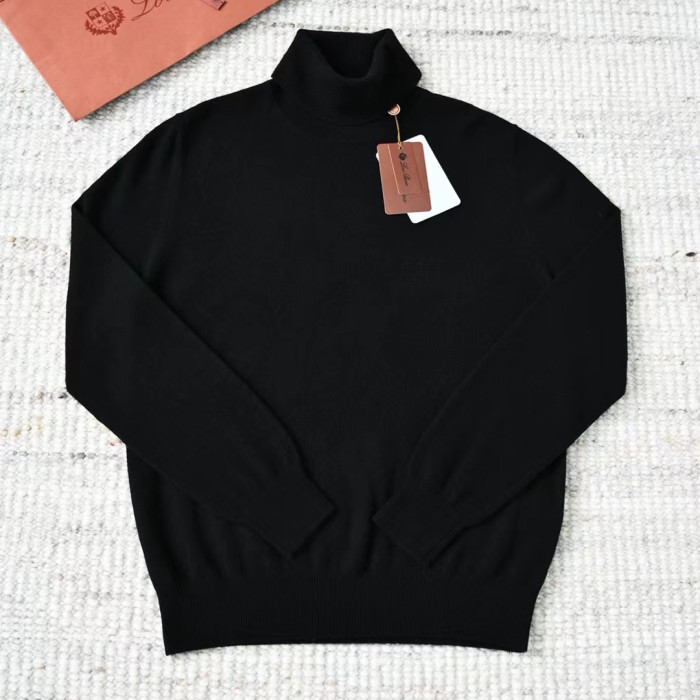 NIGO Loro Piana Men's Dolcevita Classic High-Neck Sweater Spring/Fall/Winter Solid-Color Long-Sleeve Cashmere Knit Ngvp #nigo2721