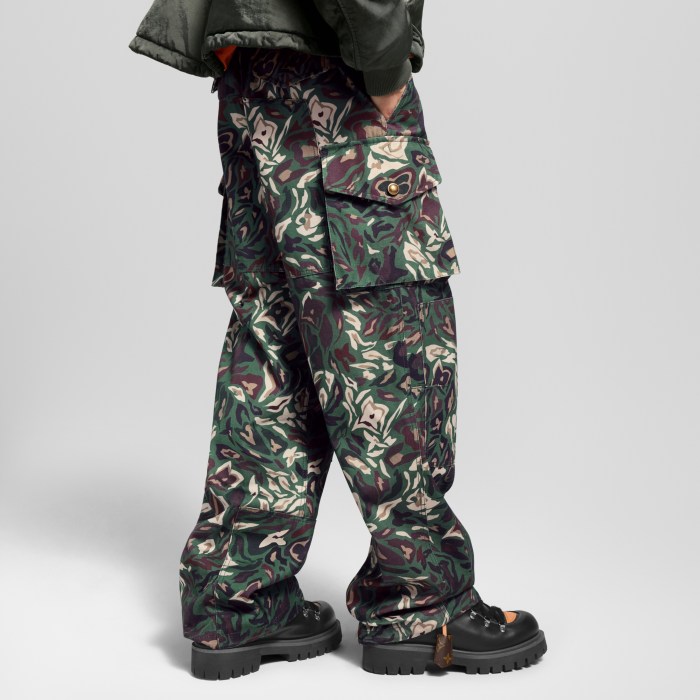 NIGO Louis Vuitton Men's Spring/Fall Fashion Casual Reversible Color Woven Combed Cotton Work Pants with Patch Pockets Pants #nigo79489