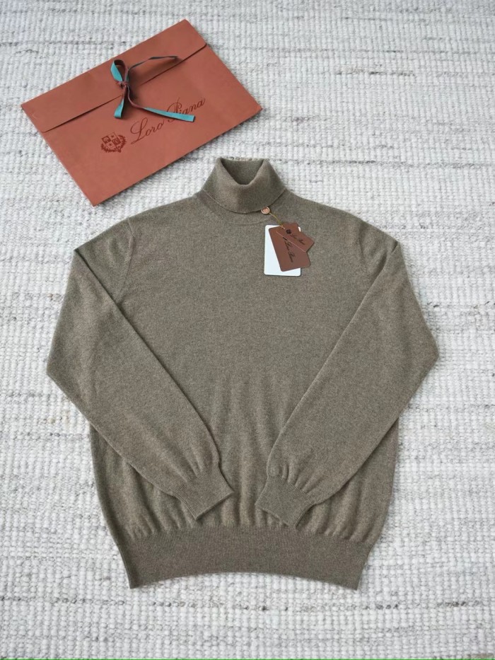 NIGO Loro Piana Men's Dolcevita Classic High-Neck Sweater Spring/Fall/Winter Solid-Color Long-Sleeve Cashmere Knit Ngvp #nigo2721
