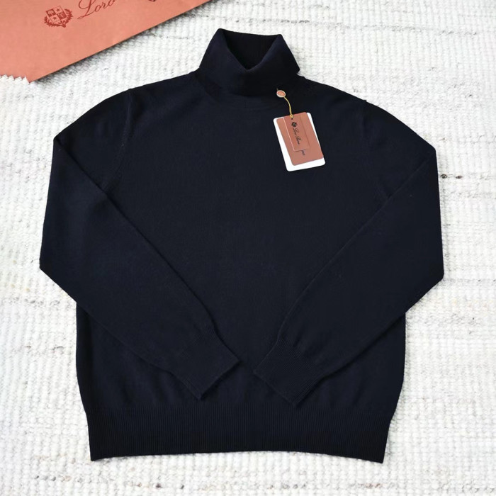 NIGO Loro Piana Men's Dolcevita Classic High-Neck Sweater Spring/Fall/Winter Solid-Color Long-Sleeve Cashmere Knit Ngvp #nigo2721