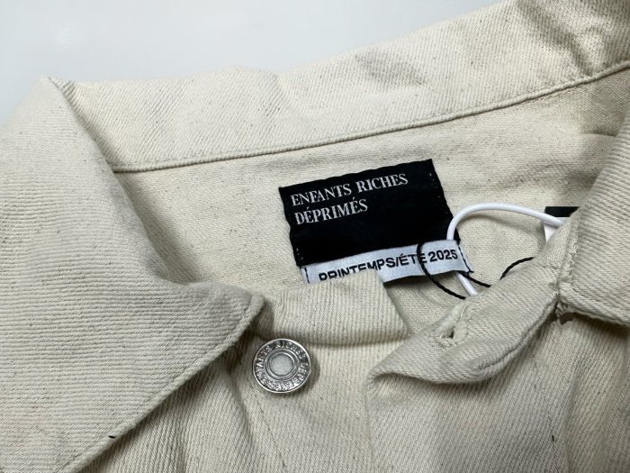 NIGO Enfants Riches Deprimes Men's Vintage Washed Back Print Spring/Fall Cotton Collared Solid-Color Single-Breasted Long-Sleeve Jacket Ngvp #nigo2724