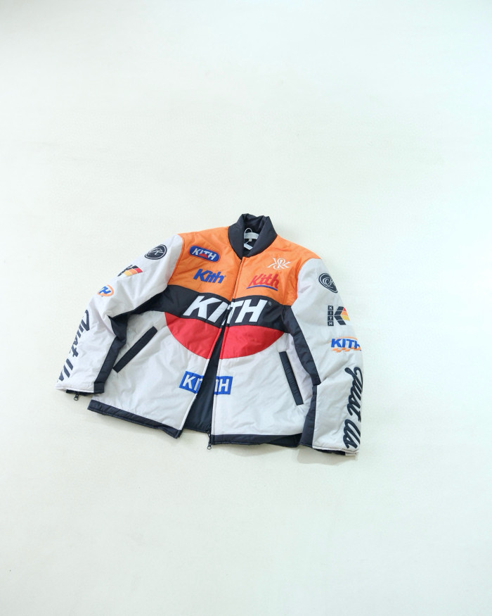 NIGO Brixton Men's Fall/Winter Fashion Casual Color-Blocked Letter Icon Lightweight Cotton Jacket Biker Jacket #nigo79533