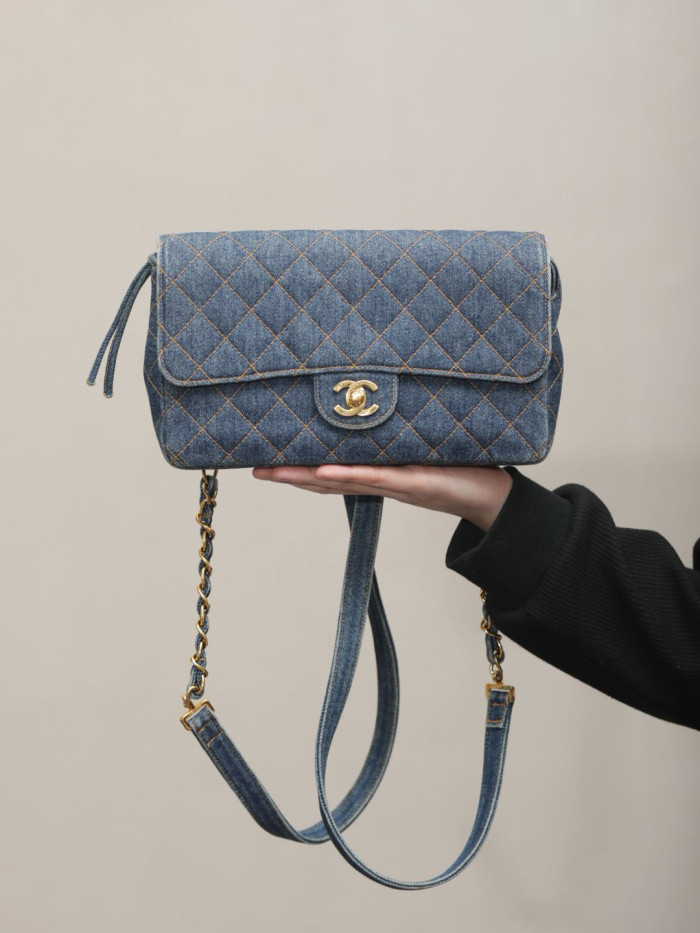 NIGO Chanel Women's Fashion Classic Diamond Quilted Logo Chain Backpack Crossbody Bag Bags #nigo79542
