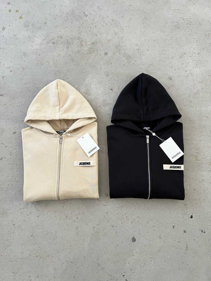 NIGO Jacquemus Men's And Women's Spring/fall Fashion Casual Solid Color Hooded Zipper Oversized Sweatshirt Jacket #nigo79531