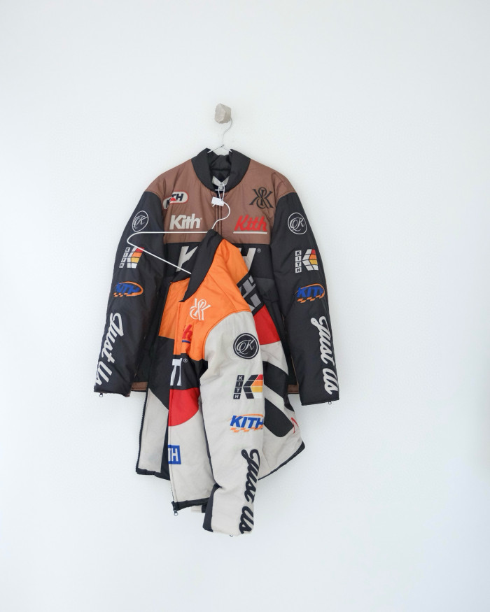 NIGO Brixton Men's Fall/Winter Fashion Casual Color-Blocked Letter Icon Lightweight Cotton Jacket Biker Jacket #nigo79533