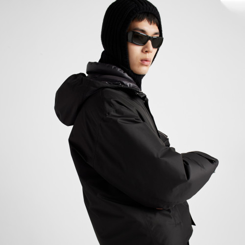 NIGO Prada Men's Fall/winter Fashion Casual Solid Color Hooded Zipper Single Button Windproof Down Jacket #nigo79565