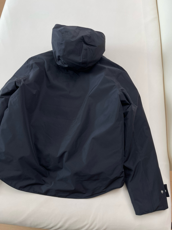 NIGO Prada Men's Fall/winter Fashion Casual Solid Color Hooded Zipper Single Button Windproof Down Jacket #nigo79565