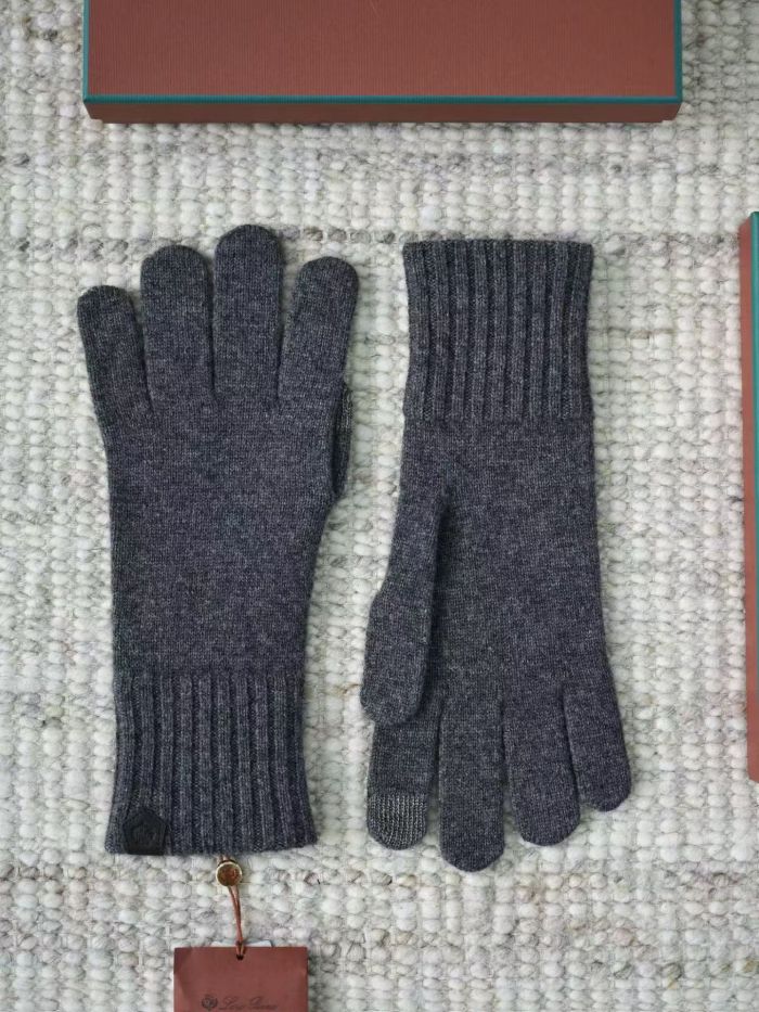 NIGO Loro Piana English Men's Fall/Winter Fashion Classic Solid Color Fleece Gloves Accessories #nigo79558
