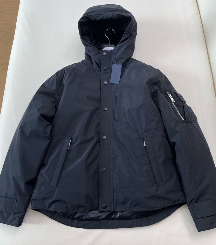 NIGO Prada Men's Fall/winter Fashion Casual Solid Color Hooded Zipper Single Button Windproof Down Jacket #nigo79565