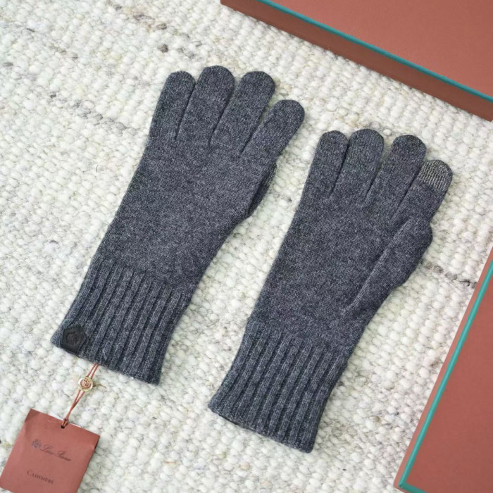 NIGO Loro Piana English Men's Fall/Winter Fashion Classic Solid Color Fleece Gloves Accessories #nigo79558