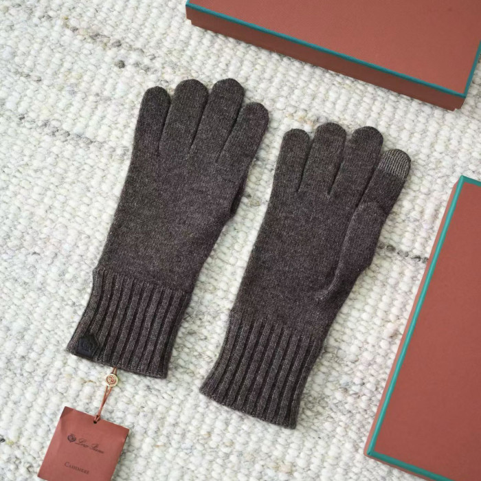 NIGO Loro Piana English Men's Fall/Winter Fashion Classic Solid Color Fleece Gloves Accessories #nigo79558