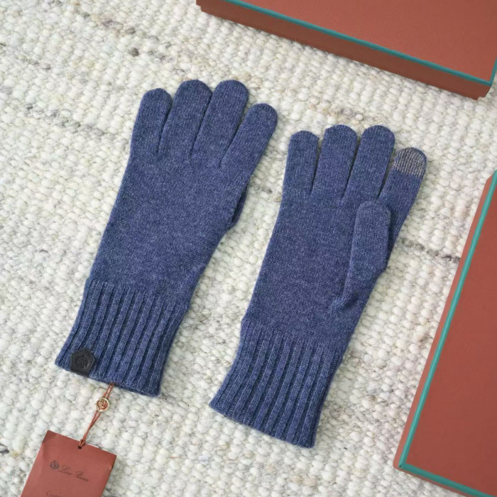 NIGO Loro Piana English Men's Fall/Winter Fashion Classic Solid Color Fleece Gloves Accessories #nigo79558