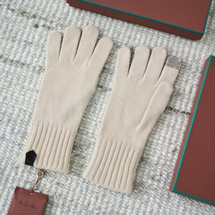 NIGO Loro Piana English Men's Fall/Winter Fashion Classic Solid Color Fleece Gloves Accessories #nigo79558