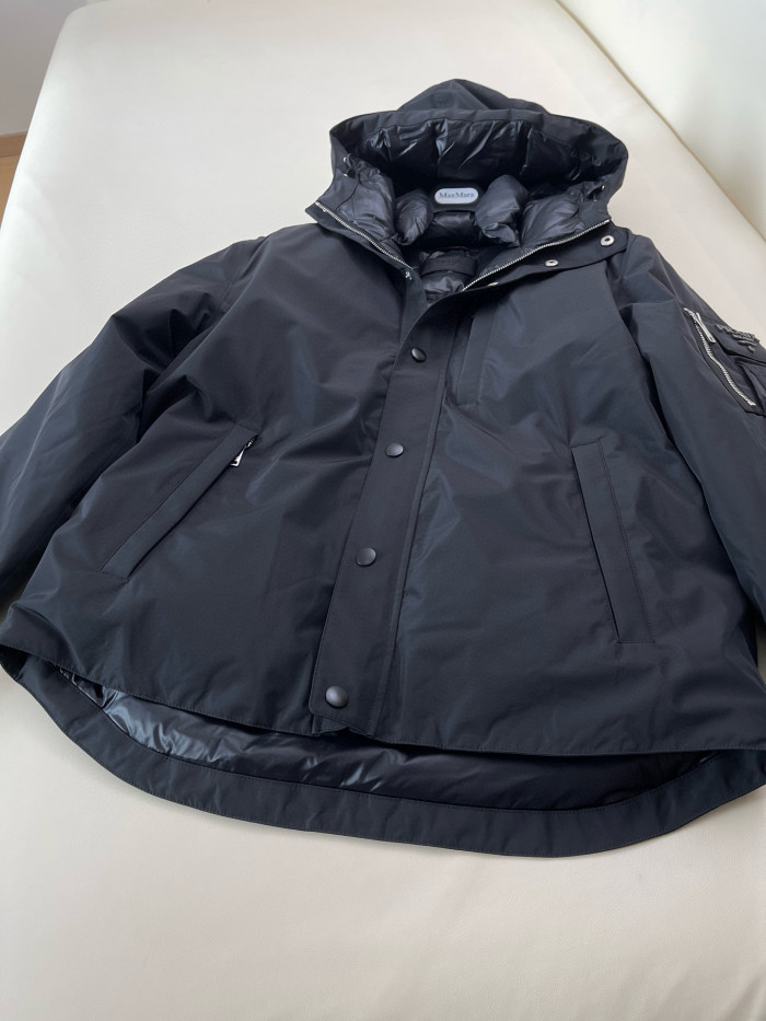 NIGO Prada Men's Fall/winter Fashion Casual Solid Color Hooded Zipper Single Button Windproof Down Jacket #nigo79565