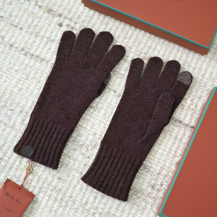 NIGO Loro Piana English Men's Fall/Winter Fashion Classic Solid Color Fleece Gloves Accessories #nigo79558