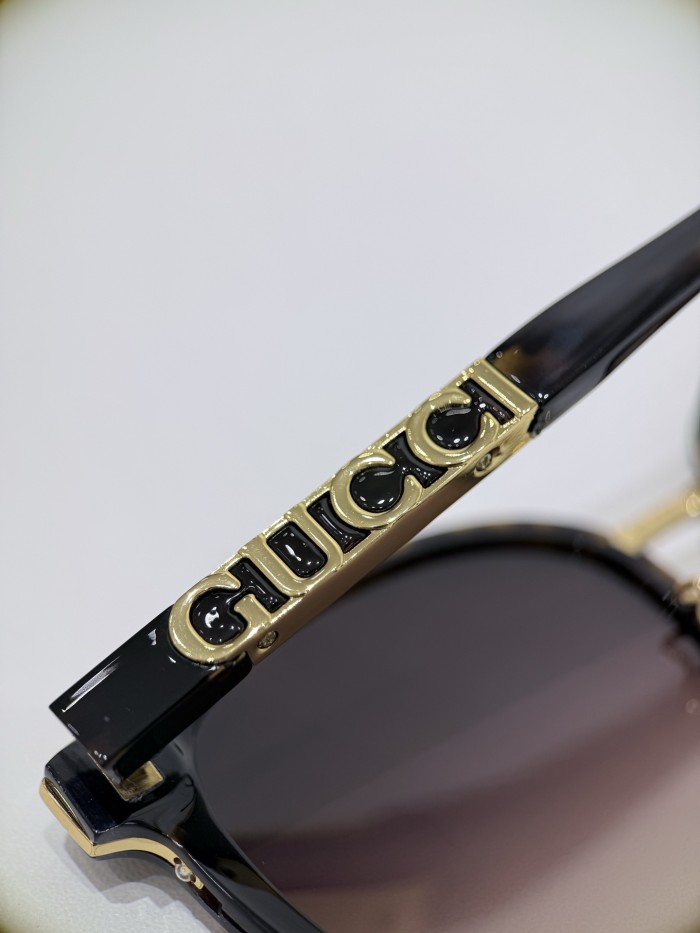 NIGO GUCCI Women's Sunglasses Acetate Irregular Shape Women's Tortoise Color Temple Logo #nigo332174