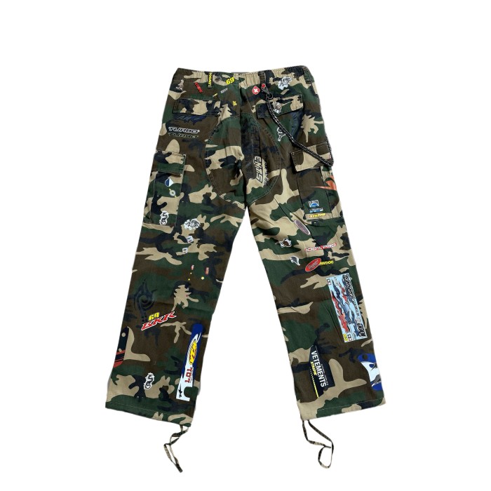 NIGO VETEMENTS Opium YVL Style Camouflage Sticker Printed Straight Overalls Playboicarti Same Style #nigo332197