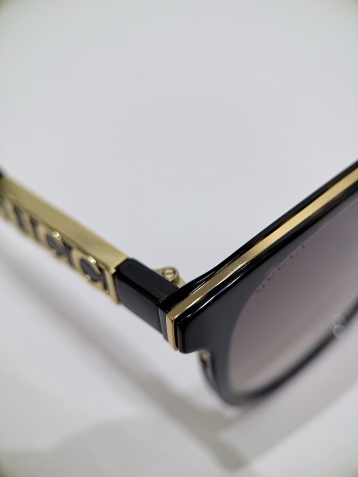 NIGO GUCCI Women's Sunglasses Acetate Irregular Shape Women's Tortoise Color Temple Logo #nigo332174