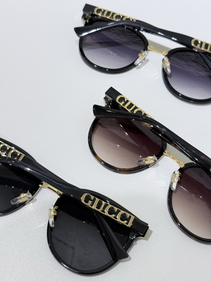 NIGO GUCCI Women's Sunglasses Acetate Irregular Shape Women's Tortoise Color Temple Logo #nigo332174