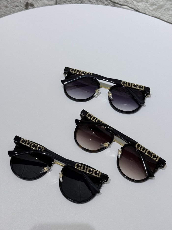NIGO GUCCI Women's Sunglasses Acetate Irregular Shape Women's Tortoise Color Temple Logo #nigo332174