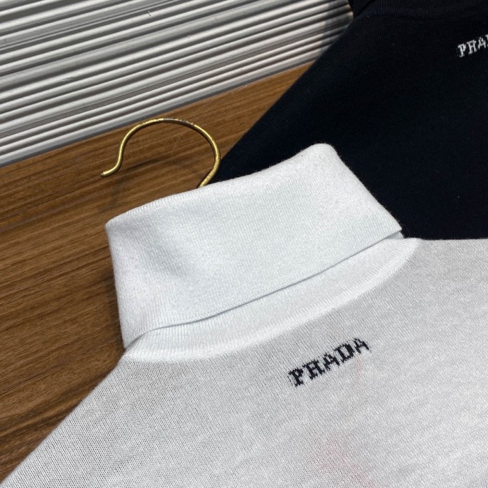 NIGO Prada Men's Wool Pullover Classic Turtleneck Sweater Spring Autumn Winter Solid Color Long Sleeve Cashmere Knit #nigo332272
