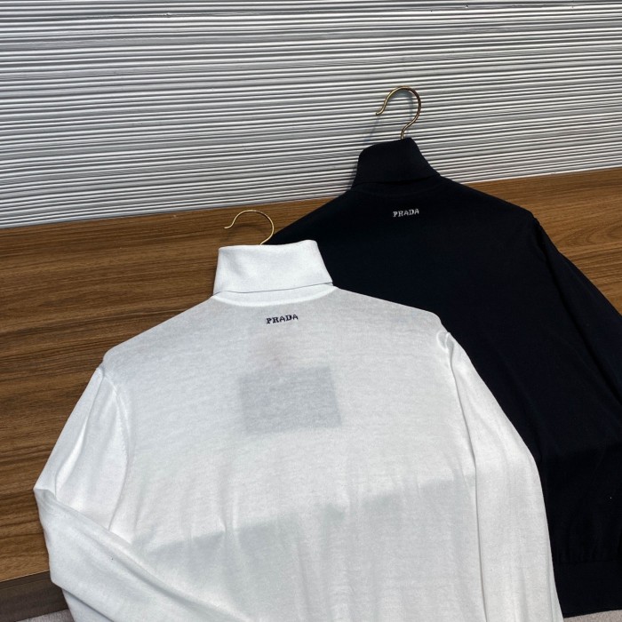 NIGO Prada Men's Wool Pullover Classic Turtleneck Sweater Spring Autumn Winter Solid Color Long Sleeve Cashmere Knit #nigo332272