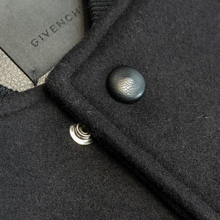 NIGO Givenchy Men's Patchwork Crew Neck Single Breasted Logo Long Sleeve Jacket Black #nigo332271