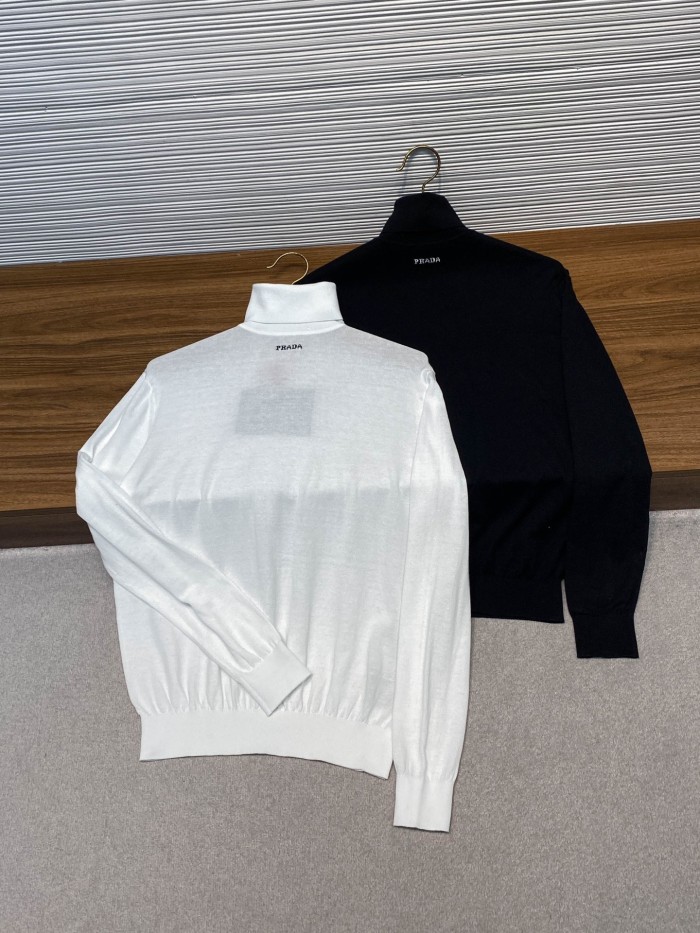 NIGO Prada Men's Wool Pullover Classic Turtleneck Sweater Spring Autumn Winter Solid Color Long Sleeve Cashmere Knit #nigo332272