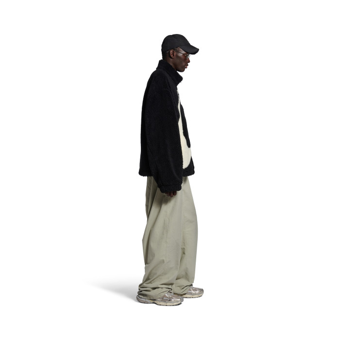 NIGO Balenciaga Men's 25FW LOOP SPORTS ICON Lambswool Zipper Jacket INFORMATION Diagonal Pockets Double-ended Zipper Closure Loop Artwork Inlay #nigo332256