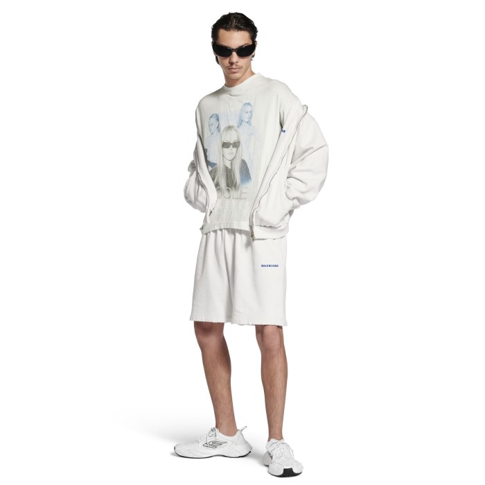 NIGO Balenciaga 25FW New Letters Embroidered Logo Hooded Zipper Jacket Cotton Terry Fabric Loose Short Design Simple Embroidery Logo Finished Washing Old destruction Process #nigo332365