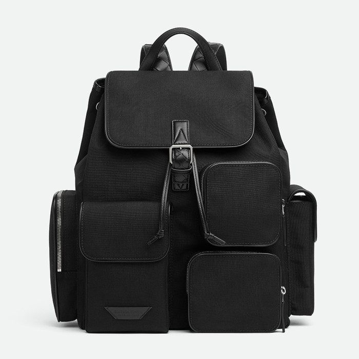 NIGO BOTTEGA VENETA  Crossroad Multi-Pocket Backpack Leather Label Nylon Shoulder Bag #nigo332330
