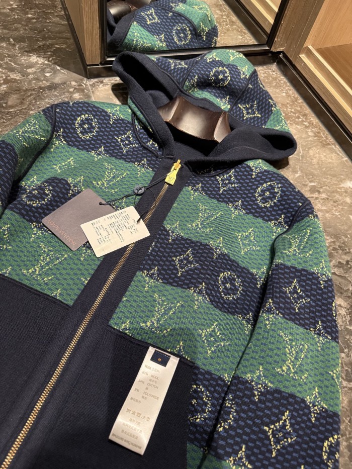 NIGO Louis Vuitton MONOGRAM Men's Spring/Fall Fashion Casual Hooded Zipper Letter Print Reversible Jacket #nigo331359
