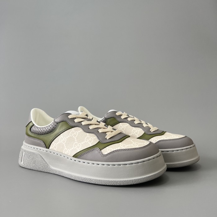 NIGO Gucci Chunky BGG Black And White Panda Biscuit Shoes Couple Model Cowhide Stitching GG Embossed Cowhide #nigo332565